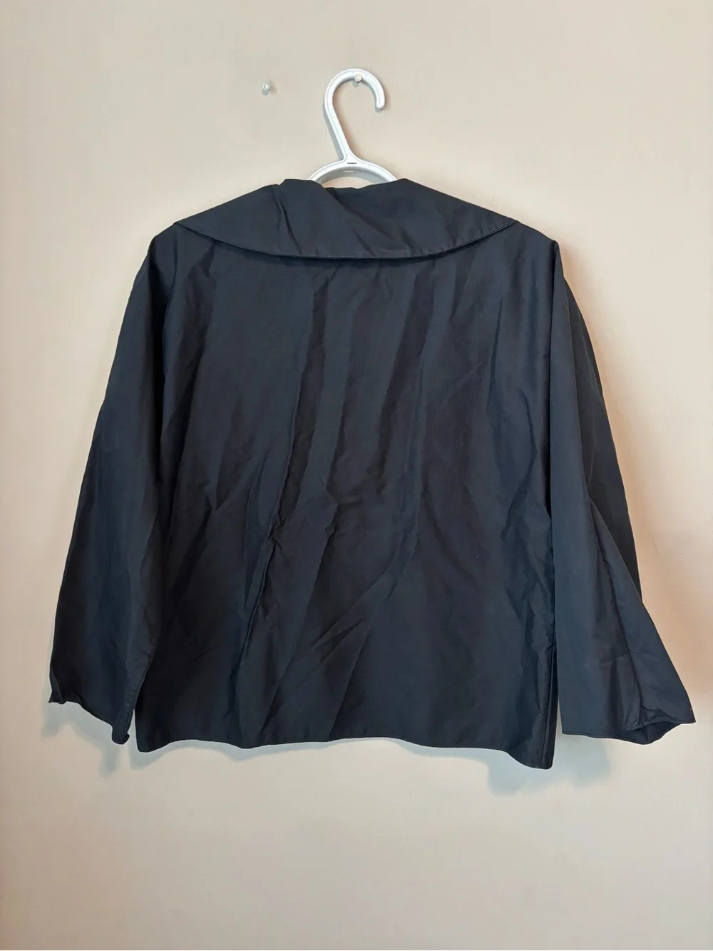 Tory Burch Poplin 100% Cotton Black Tunic Size 4